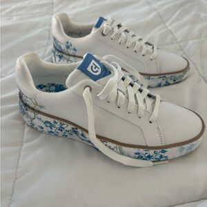 Cole Haan Topspin Sneakers in Blue Toile New